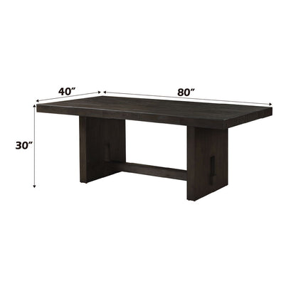 Haddie - Dining Table - Distressed Walnut