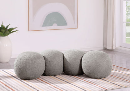 Apollo - Boucle Fabric Bench