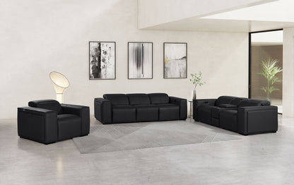 1224 - 7-Piece Modular Power Reclining Sofa, Loveseat & Chair Set In With 6 Power Recliners & Power Headrests