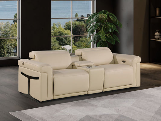 1126 - 3-Piece Modular Power Reclining Loveseat In With 2 Power Recliners & Power Headrests