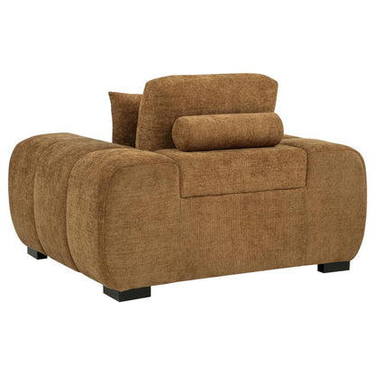 Octavia - Fabric Upholstered Track Arm Accent Chair