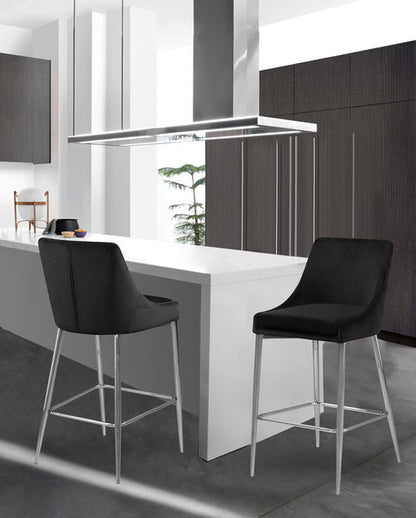 Karina - Stool with Chrome Legs (Set of 2)