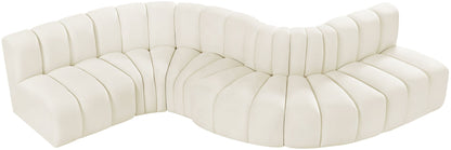 Arc - Velvet 6 Piece Curved Modular Sofa