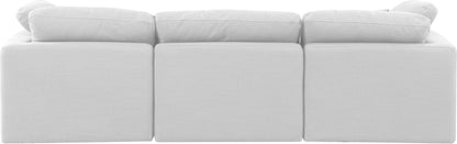 Indulge - Linen 3 Piece Modular Sofa - White