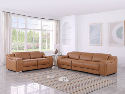 1116 - 5-Piece Modular Power Reclining Sofa And Loveseat Set In With 4 Power Recliners & Power Headrests