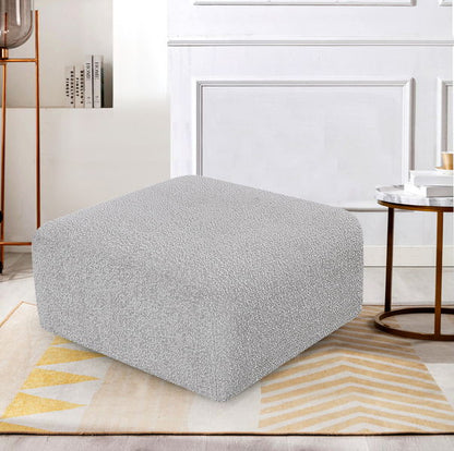 Arc - Boucle Fabric Ottoman
