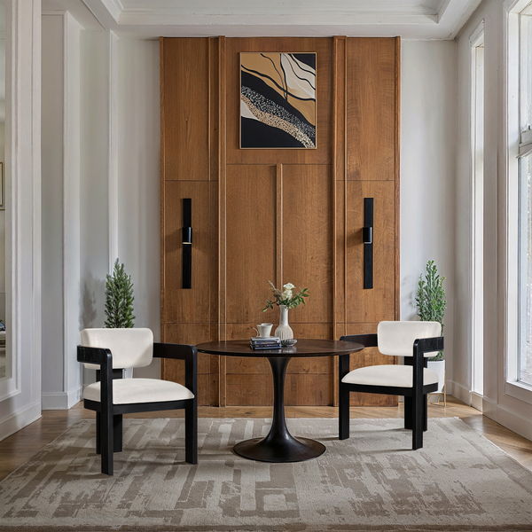 Sacha - Velvet Dining Chair With Black Base (Set of 2)