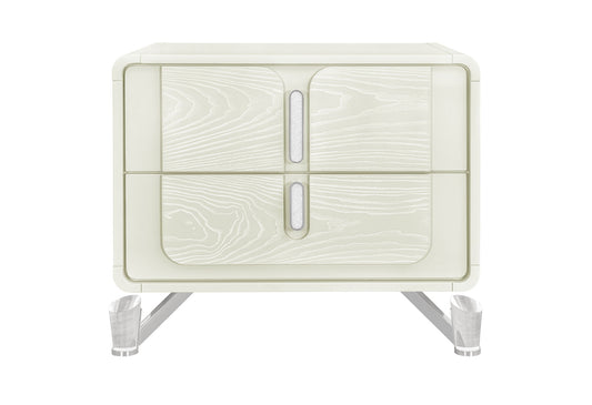Lyra - Nightstand With USB - Beige