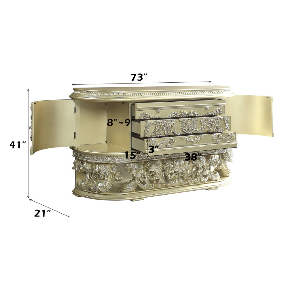 Vatican - Bedroom Set - Champagne Silver