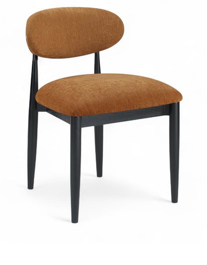 Riccio - Fabric Dining Side Chair (Set of 2) - Black Frame