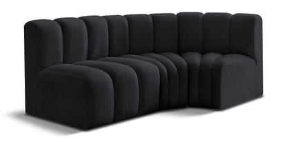 Arc - Velvet 3 Piece Sofa