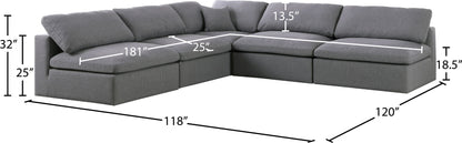 Serene - 5 Piece Modular Sectional