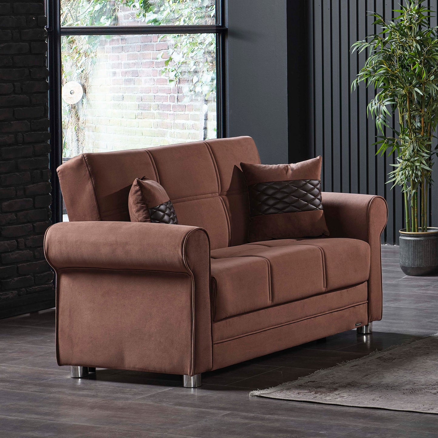 Ottomanson Sara - Convertible Loveseat With Storage