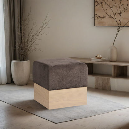 Havre - Ottoman / Stool With Natural Base