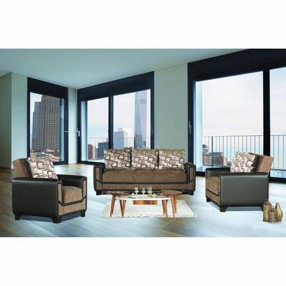 Ottomanson Mondo Modern - Upholstered Convertible Armchair With Storage