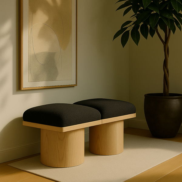 Pavilion - 2 Piece Modular Bench With Natural Base