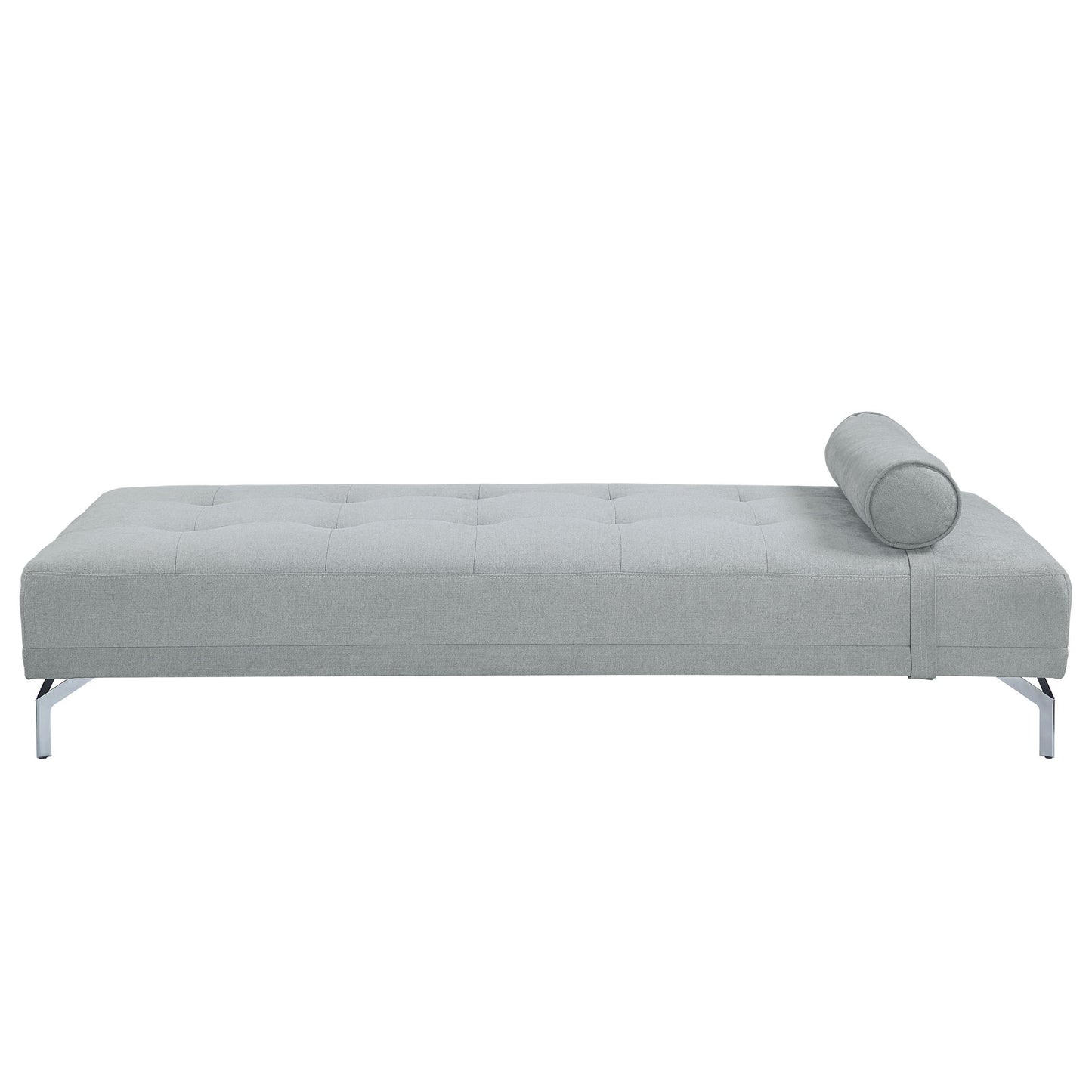 Quenti - Sofa Bed With Pillow - Gray Melange Velvet
