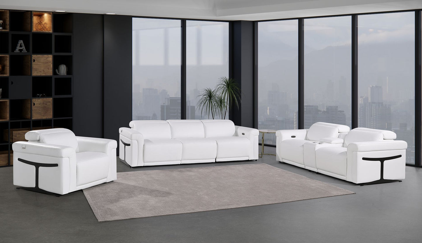 1126 - 7-Piece Modular Power Reclining Sofa, Loveseat & Chair Set In With 6 Power Recliners & Power Headrests