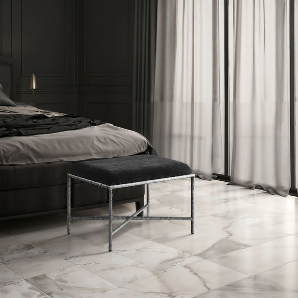 Valley - Bench With Silver Frame