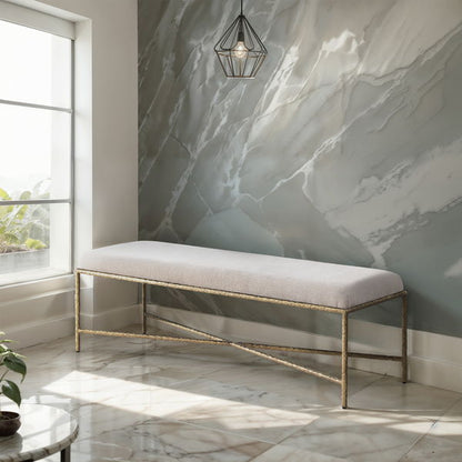 Valley - Bench With Gold Frame