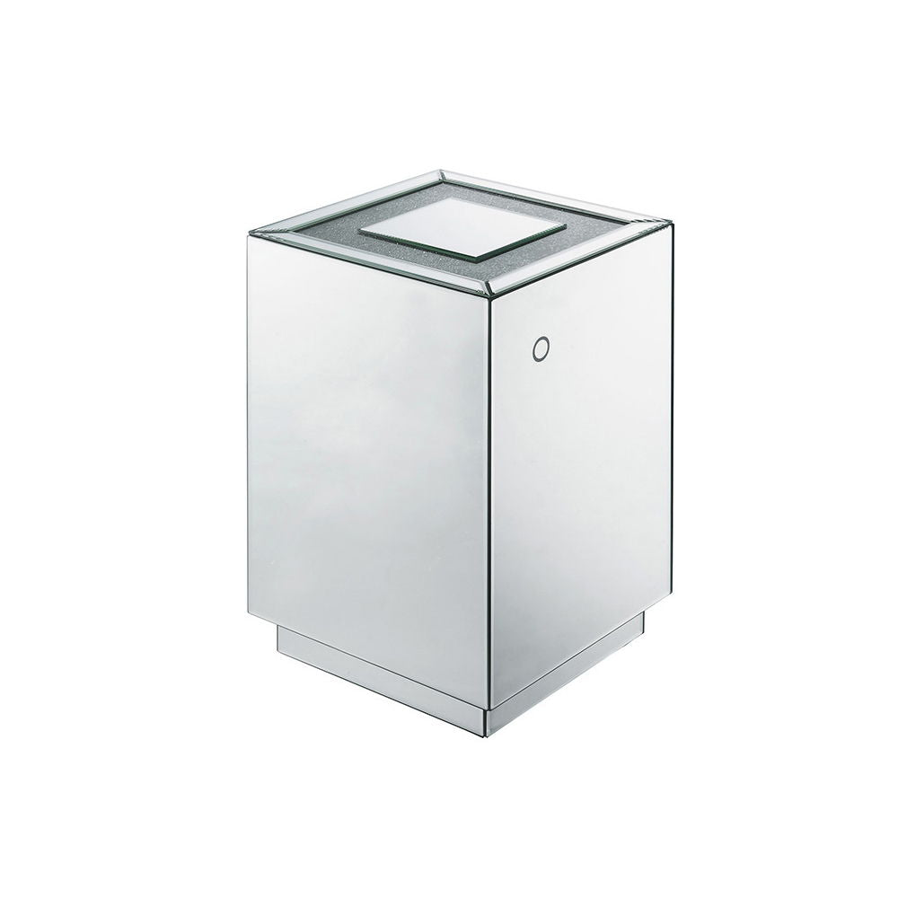 Nowles - Accent Table With LED - Faux Stones