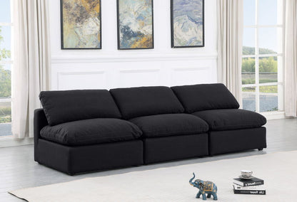 Indulge - Linen 3 Seat Modular Armless Sofa