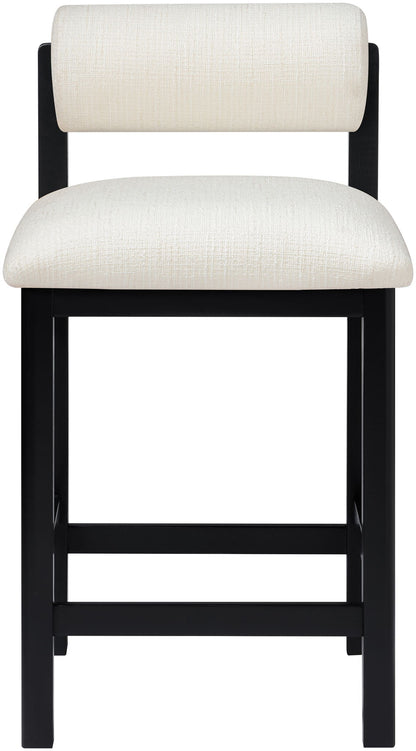Roundhill - Fabric Counter Stool - Black Frame