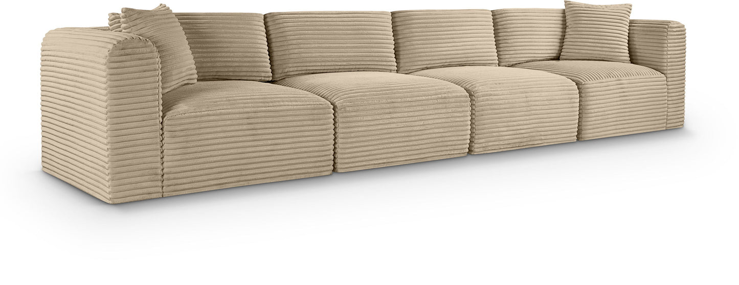 Shaggy - Fabric 4 Seat Modular Sofa