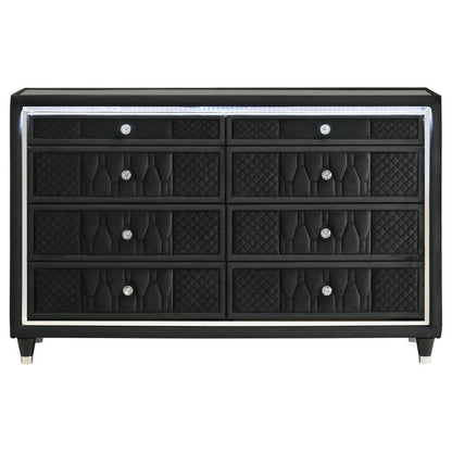 Lorient - 8-Drawer LED Bedroom Dresser Cabinet