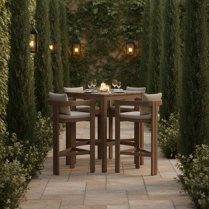 Newport - Water Resistant Fabric Upholstered Outdoor Patio Bar Stool