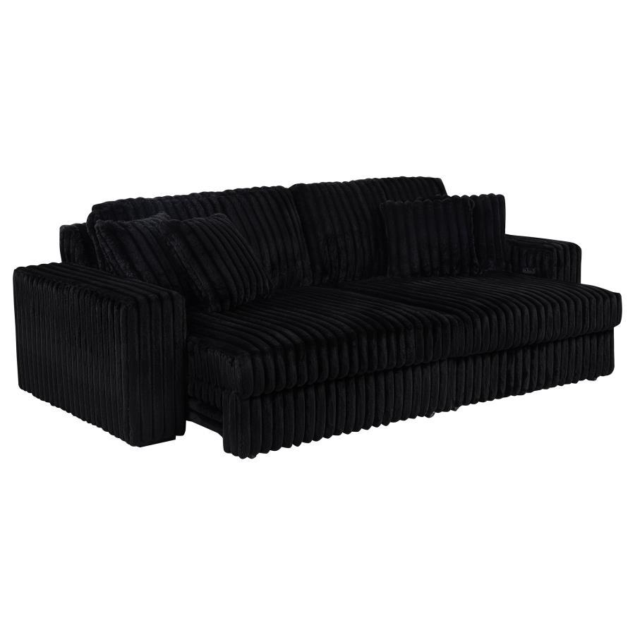 Jacana - Corduroy Upholstered Dual Power Chaise Sofa