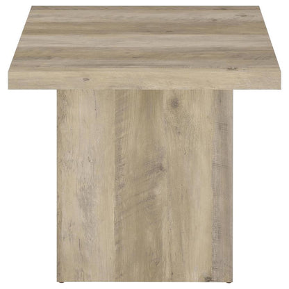 Devar - Square Coffee End Table Set - Distressed Pine