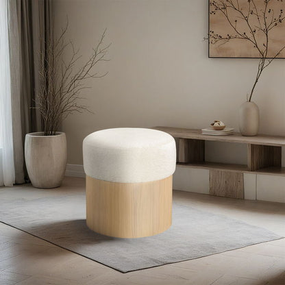 Nimes - Ottoman / Stool With Natural Base