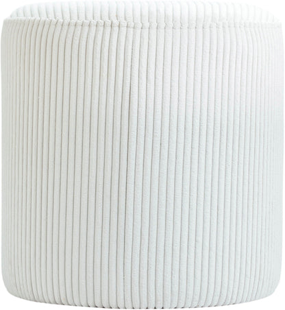 Roy - Round Microsuede Ottoman / Stool