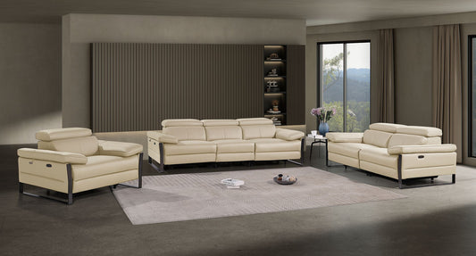 1246 - Modular Power Triple Reclining Sofa, Loveseat, And Chair Set With Power Headrests