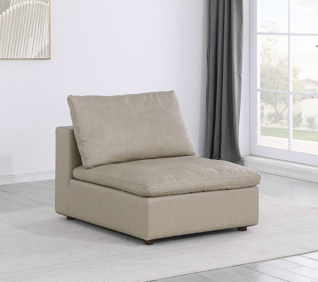 1100 - Armless Chair (Top-Grain Italian Leather)