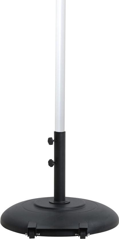 Amalfi - Patio Umbrella - Black Base / White Pole