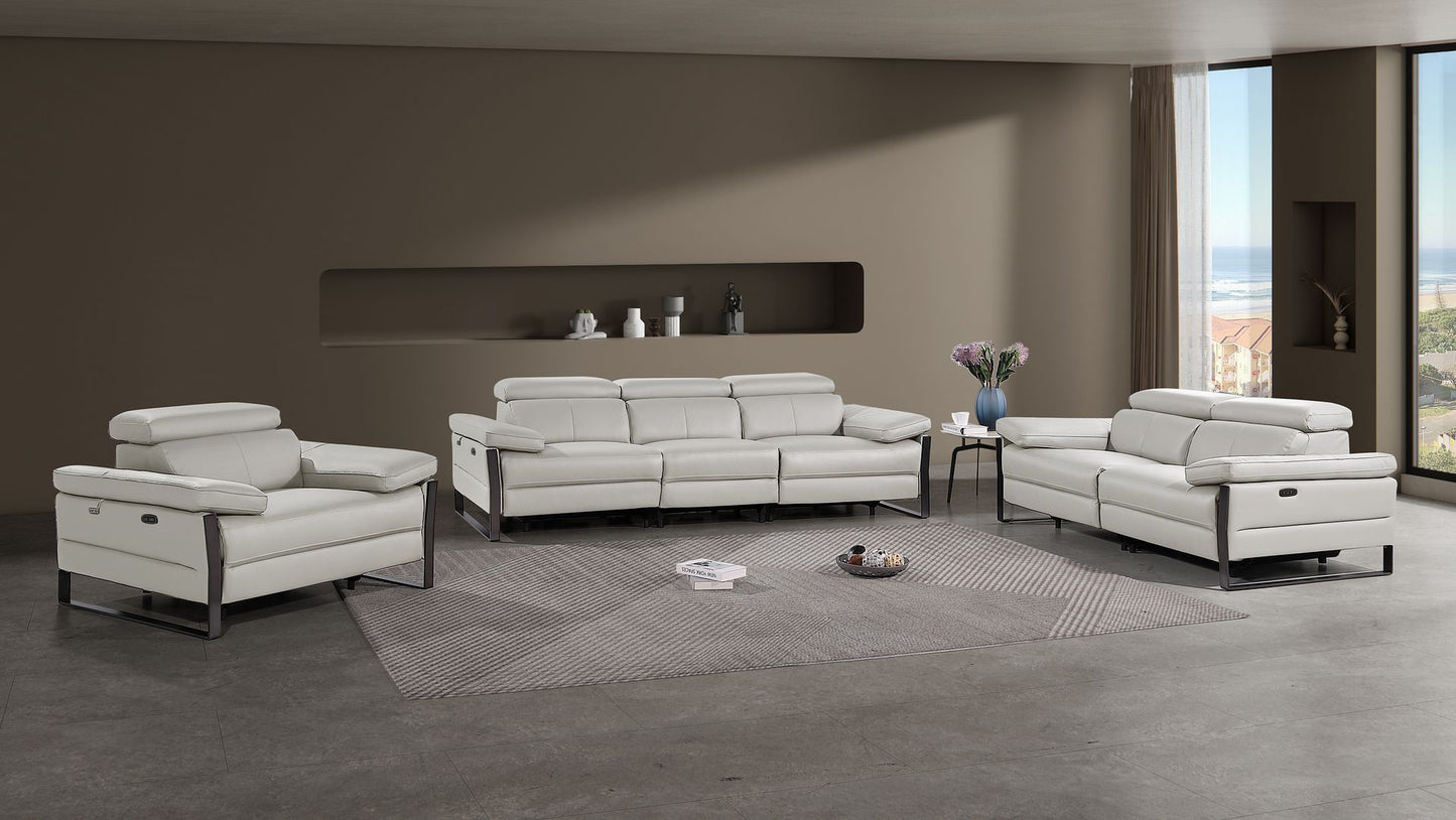 1246 - Modular Power Dual Reclining Sofa, Loveseat, And Chair Set With Power Headrests