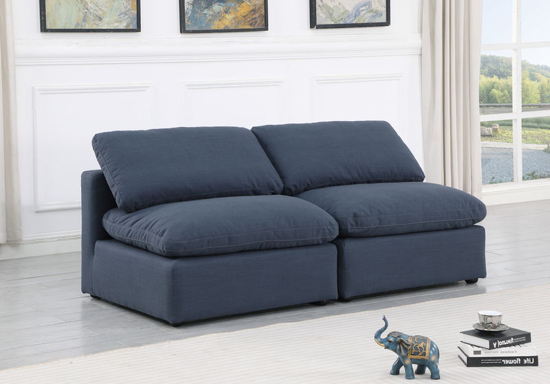 Indulge - Linen 2 Seat Modular Armless Sofa