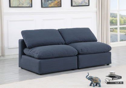 Indulge - Linen 2 Seat Modular Armless Sofa