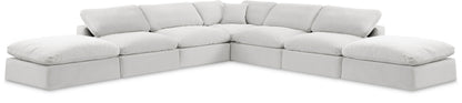 Comfy - 7 Piece Velvet Modular Corner Sectional