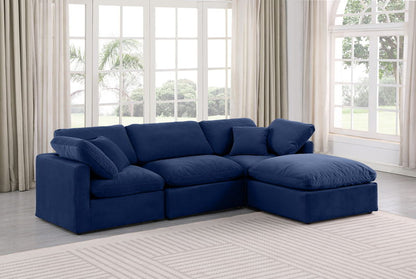 Indulge - Velvet 4 Piece Modular Sectional With Chaise