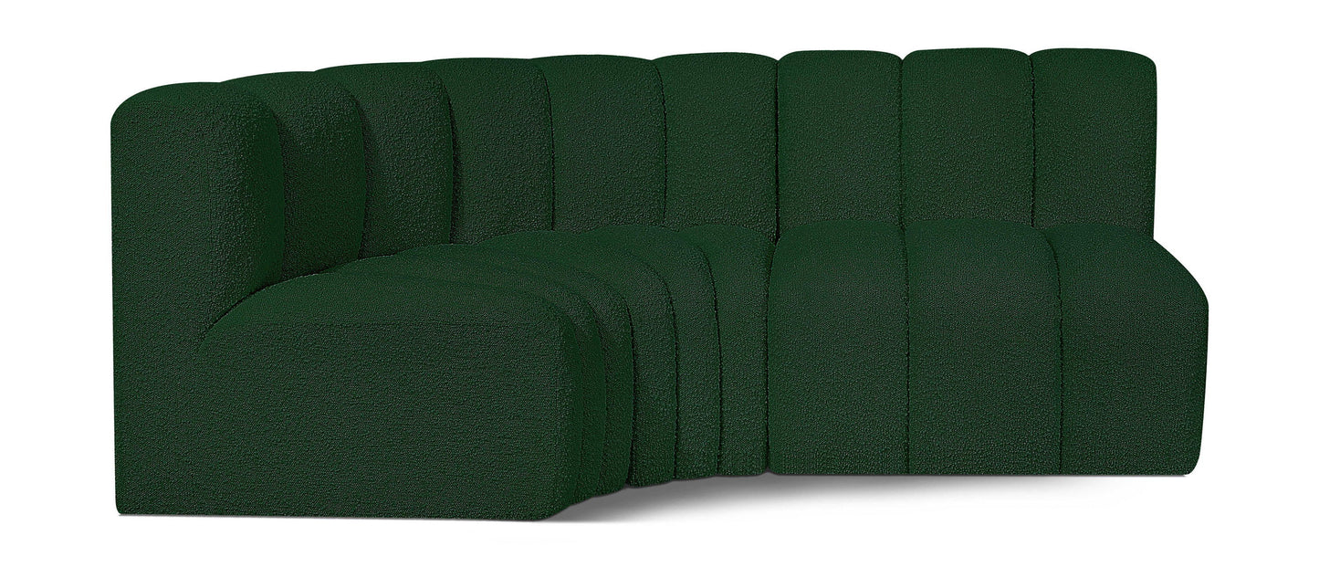 Arc - Boucle Fabric 3 Piece Sofa