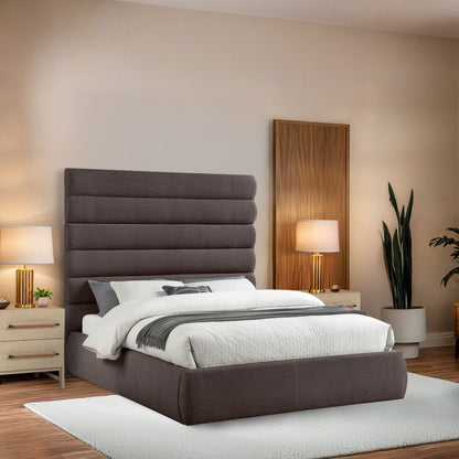 Adam - Linen Fabric Bed With 70.5" Headboard