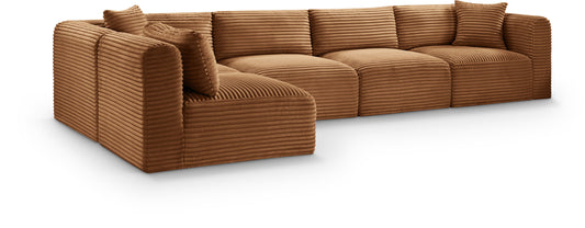 Shaggy - Fabric 5 Piece Modular Sectional