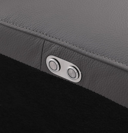 1208 - Leather Reclining Set (Sofa & Loveseat With Four Power Recliners)