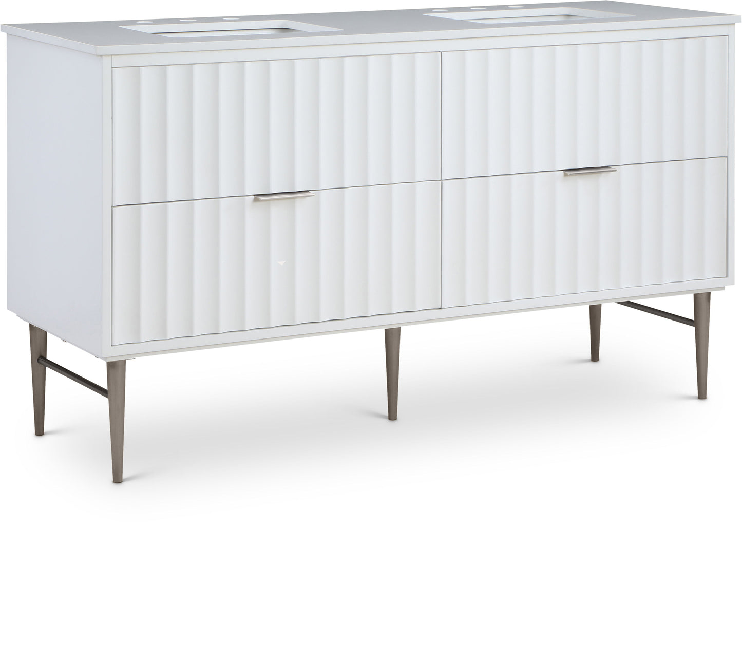 Modernist - Bathroom Vanity With Chrome Legs