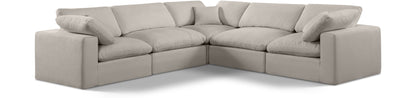 Comfy - 5 Piece Linen Modular Corner Sectional