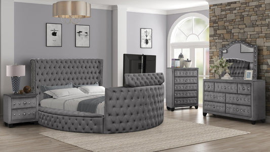 Maya Gray - Queen 4 Piece Bedroom Set