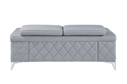 1140 - Top Grain Italian Leather Loveseat